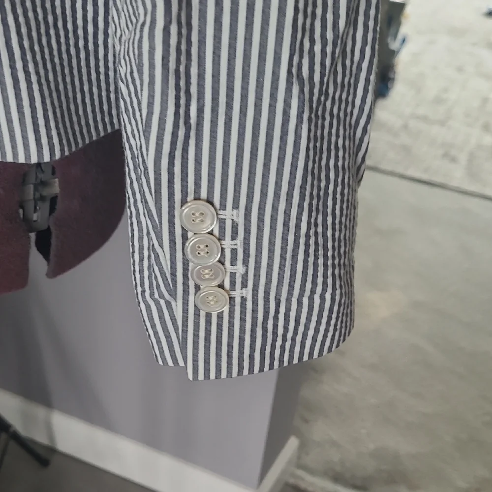 Talbots Black and White Striped Blazer - Picture 5 of 5